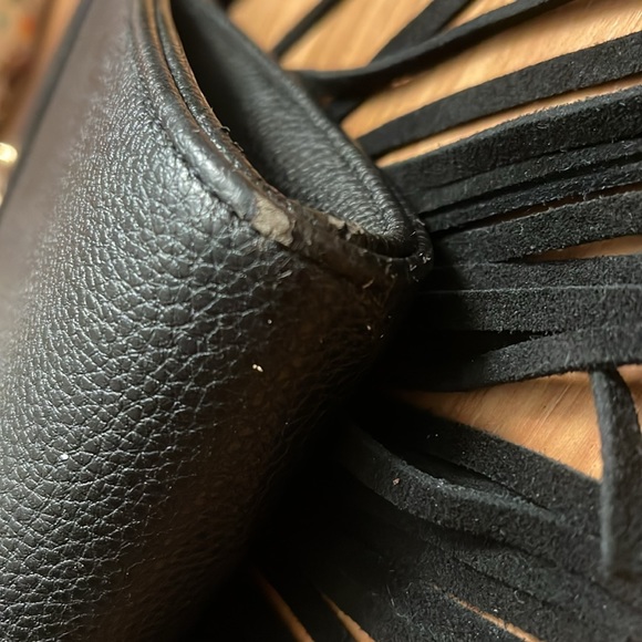 BEBE Fringe Clutch Handbag - Picture 6 of 10